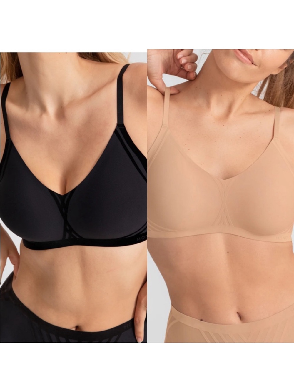 LIKE NEW BRA BUNDLE Honeylove Vamp AND Sand Signature Bra BUNDLE (XL)